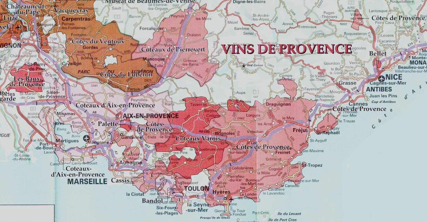 普罗旺斯的葡萄品种非常多,以隔邻罗纳河谷产区南部的品种为主,同时图片