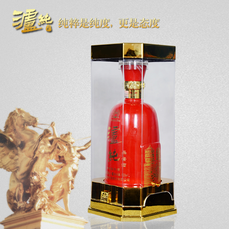 泸州老窖泸纯品鉴酒红瓶水晶盒