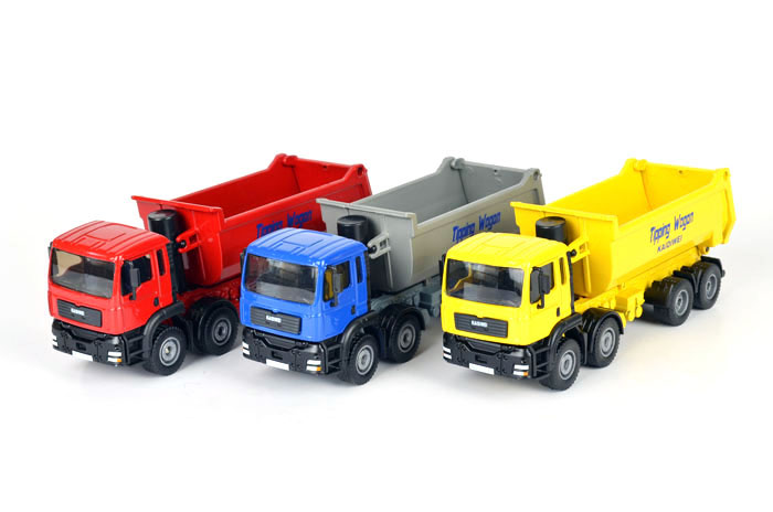 凯迪威 ⑻号重型大卡车 精致耐摔 全合金工程车玩具汽车模型建筑车