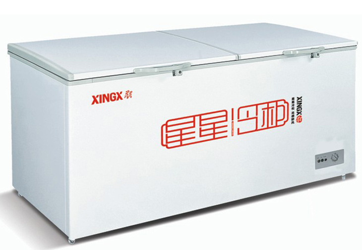 星星(xingx)bd/bc-518a 518升冷冻冷藏转换卧式双门冰柜(白色)(518l)
