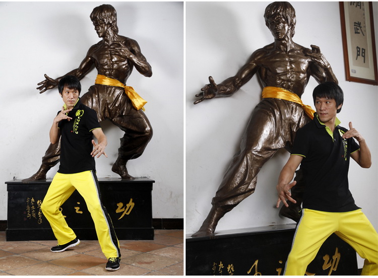 李小龙 2013新款时尚男装拼色衬衫领polo衫纯棉男装t恤(黑色 xxxl)