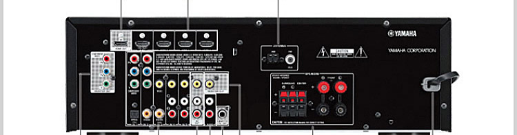 雅马哈(yamaha)ns-pa120 rx-v377影院6件套装(黑色功放)