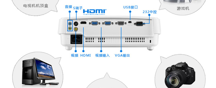 【明基mx528投影机】明基(benq)mx528投影仪 办公高清xga高亮白天直投