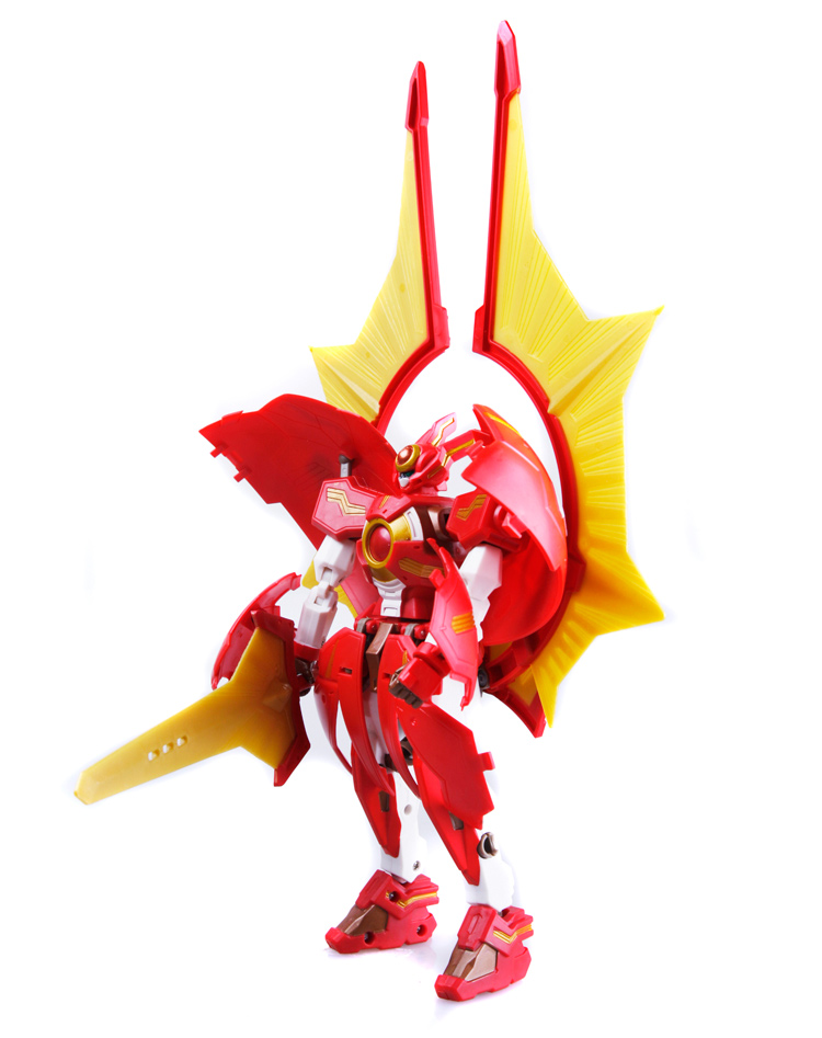 灵动创想儿童玩具宇宙星神变形机器人 太阳战士阿波罗