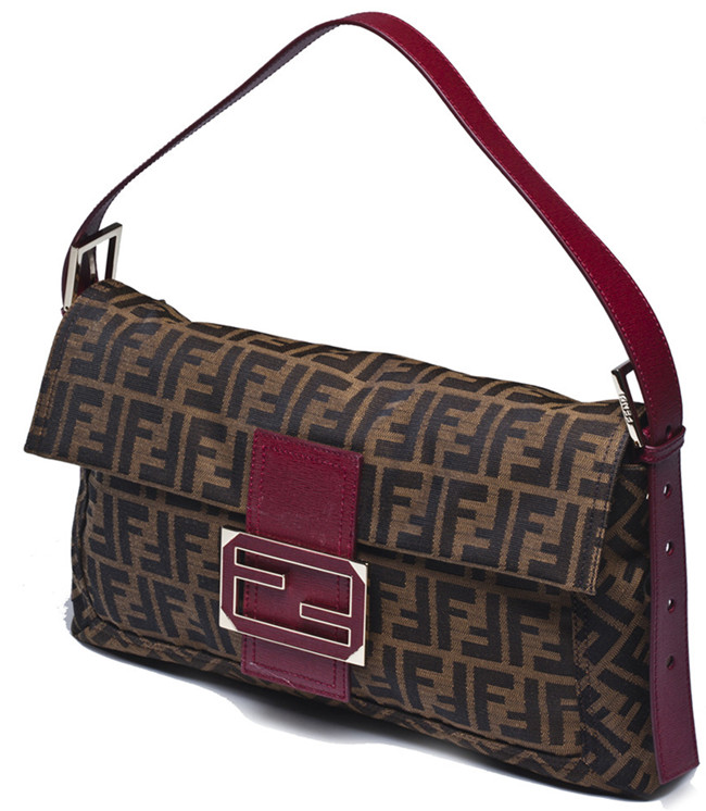 fendi芬迪经典"双f" logo图案手提包  时尚大方 包包