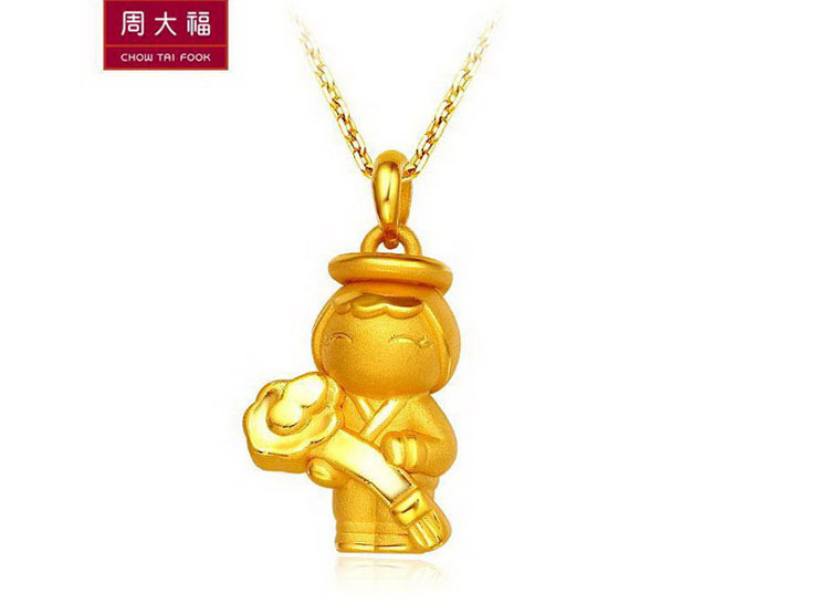 周大福福星宝宝系列r8853黄金足金吊坠 (1.96g)