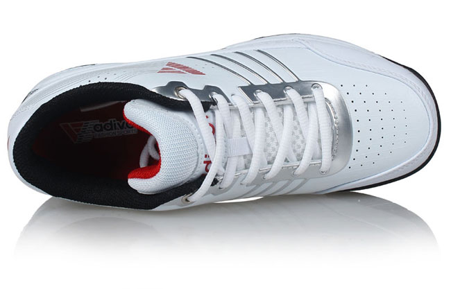 阿迪王(adivon)by7102-1女士经典网球鞋(白/黑/红色)(37)