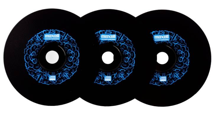 【麦克赛尔cd-r刻录碟片/附件黑色】麦克赛尔(maxell)cd-r 50片桶装